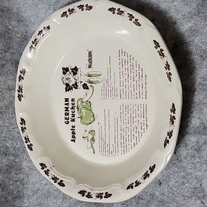 Vintage Watkins German Apple Kuchen Pie Plate